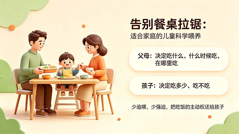 告别餐桌拉锯:适合家庭的儿童科学喂养